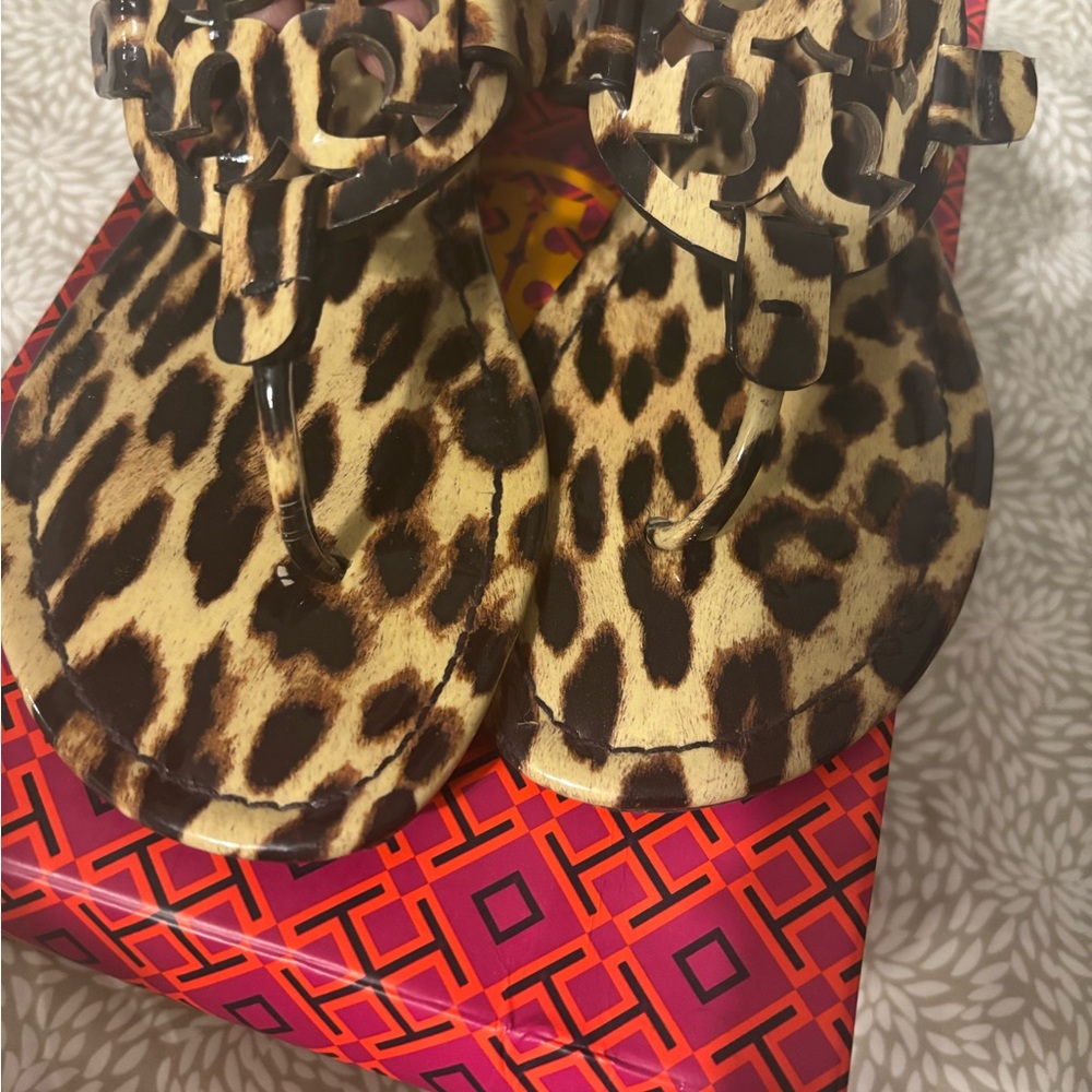 Tory Burch Leopard Print Sandals